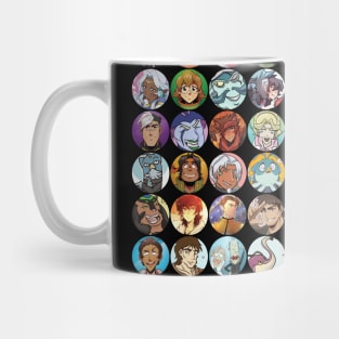 5th Anniversary 108 Voltron Character Discs Mug